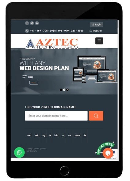 Aztec Web Design Plans